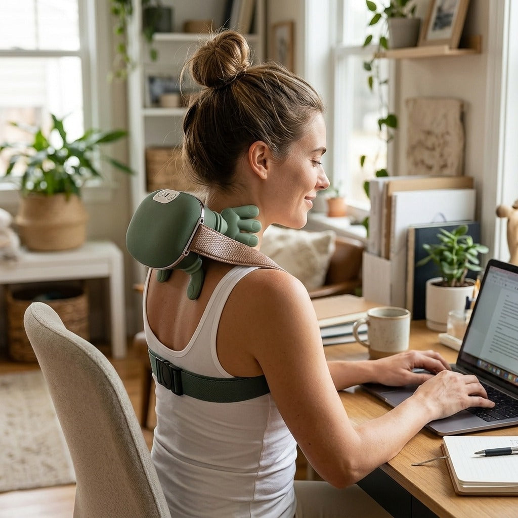Wireless Neck and Shoulder Massager - in everyday life