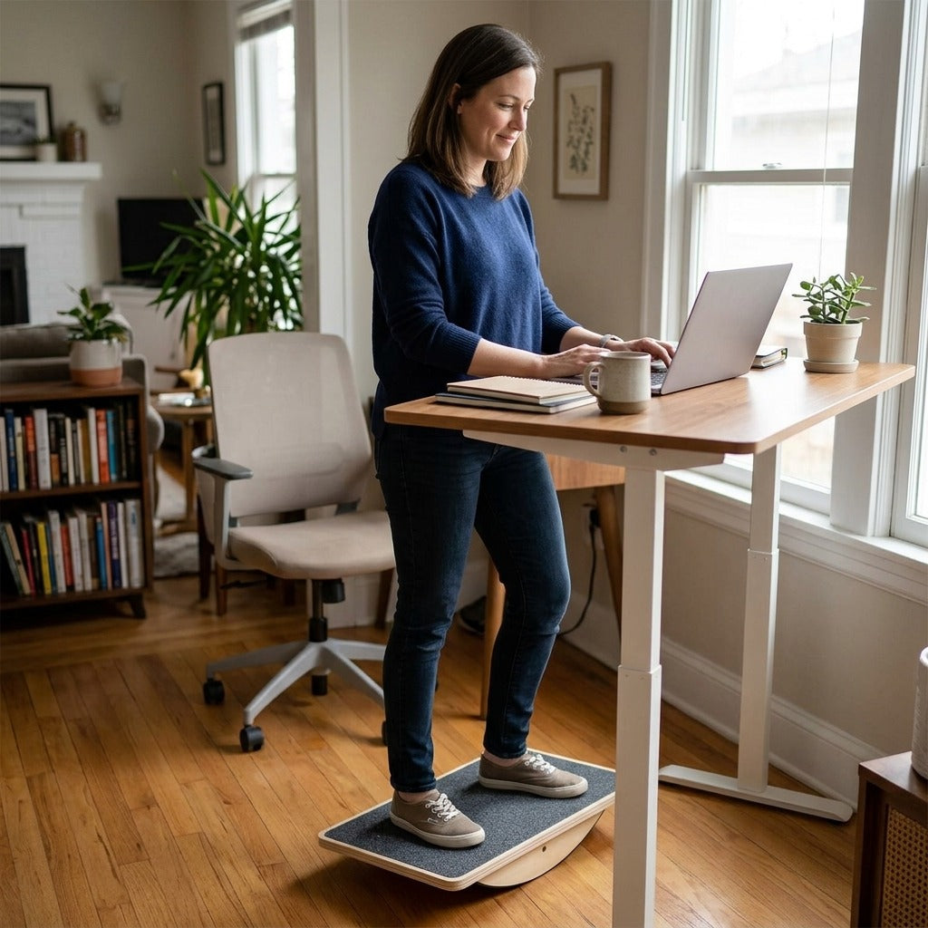 Wooden Anti-Slip Balance Board - in everyday life