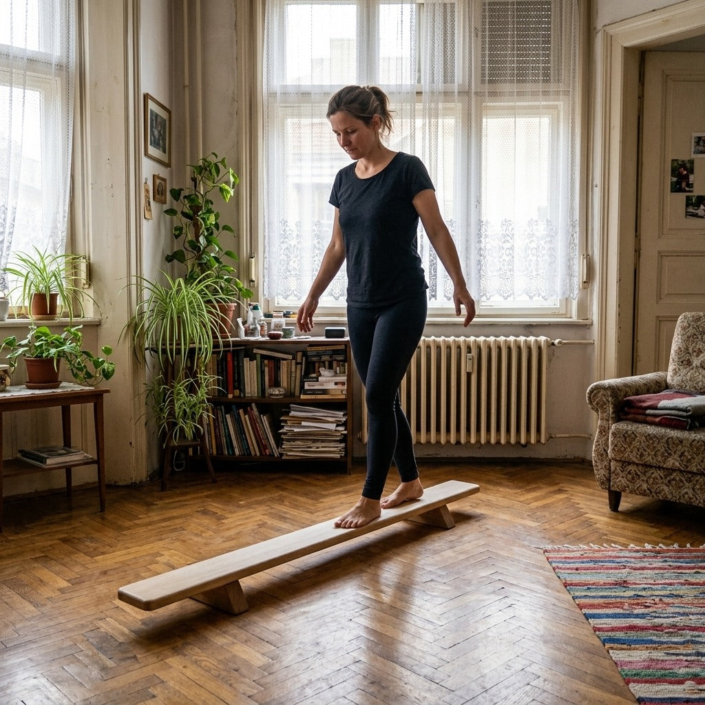 Fa egyensúlyozó deszka otthoni edzéshez - otthon