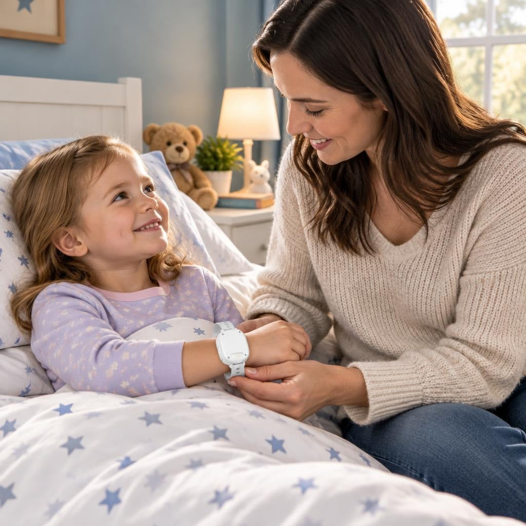 Wrist-Worn Wet Alarm for Children - at home