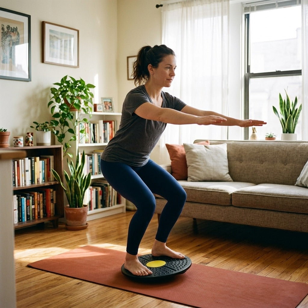 Yoga Balance Board for Fitness Training - at home