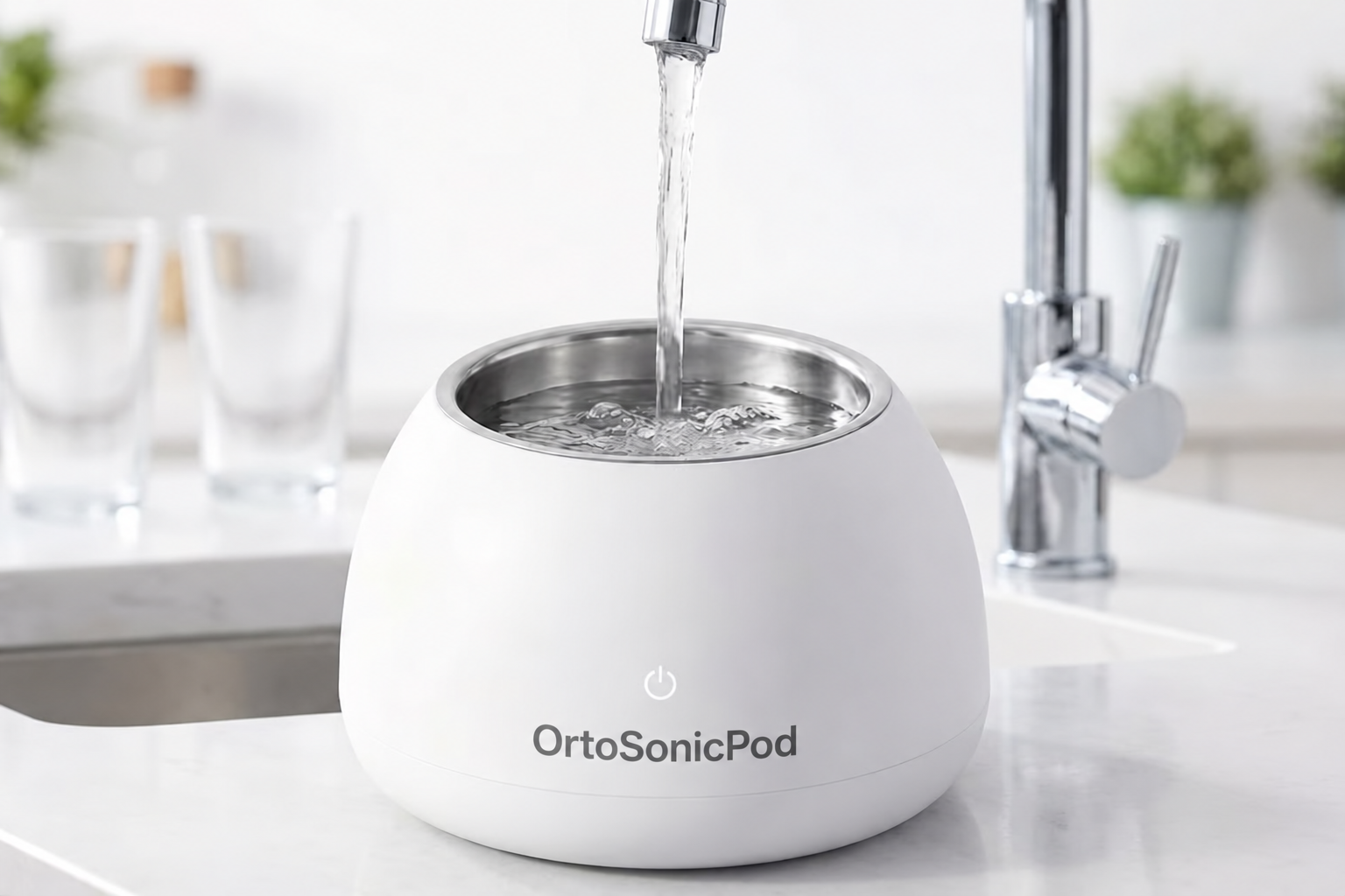 OrtoSonicPod, pulitore a ultrasuoni per protesi dentarie