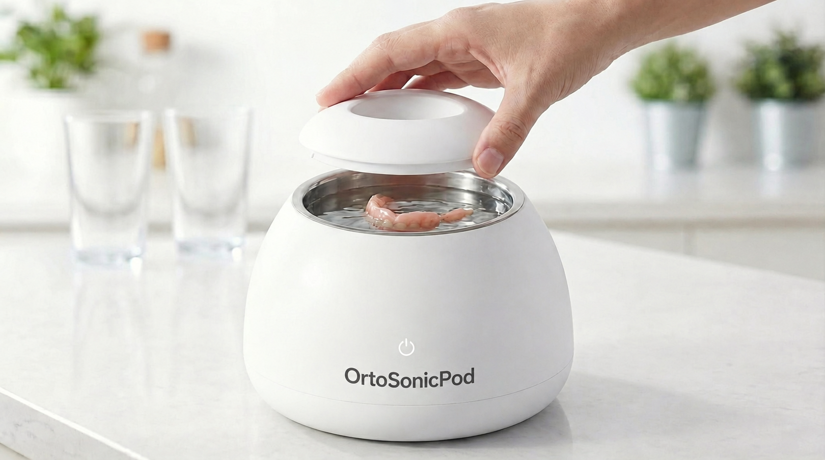 OrtoSonicPod, pulitore a ultrasuoni per protesi dentarie