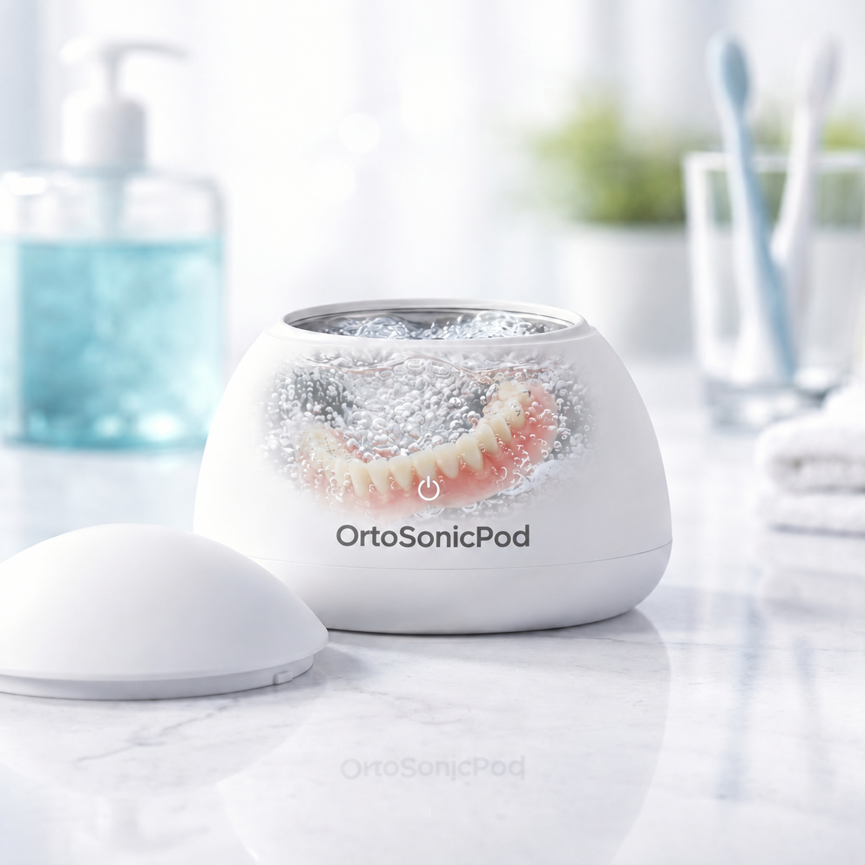 OrtoSonicPod, pulitore a ultrasuoni per protesi dentarie