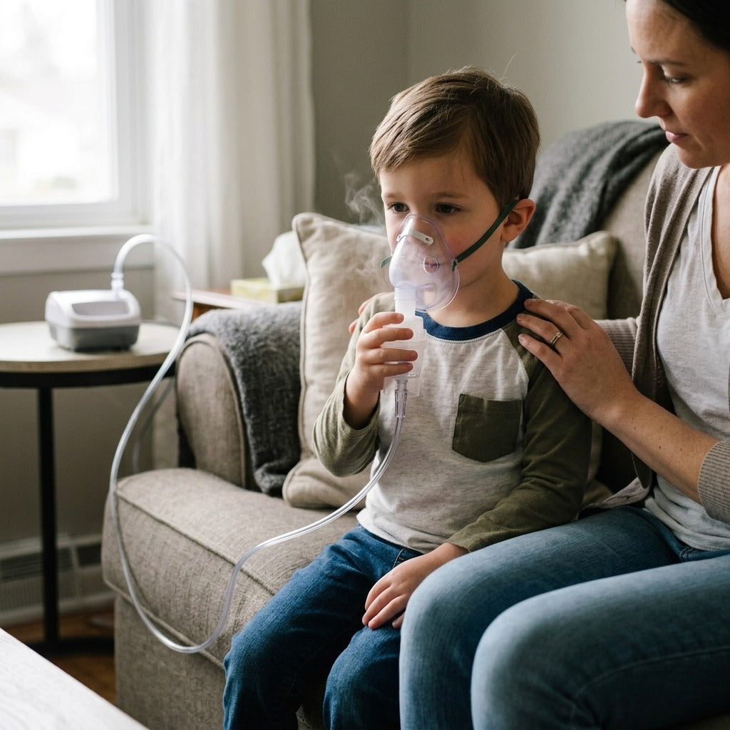 1.6 m Nebulizer Connect Tube - in use