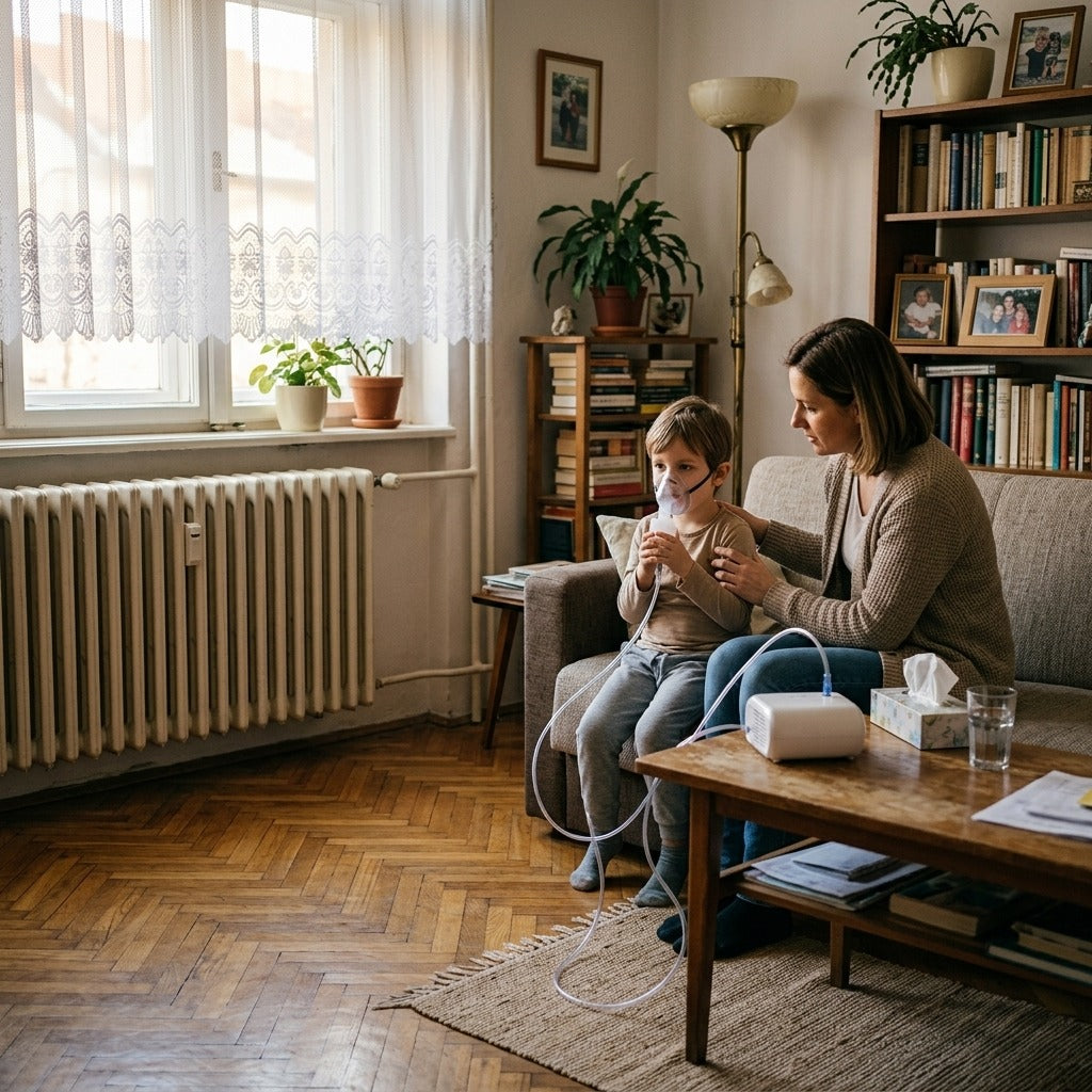 1.6 m-es inhalátorcső felnőtteknek és gyermekeknek - otthon