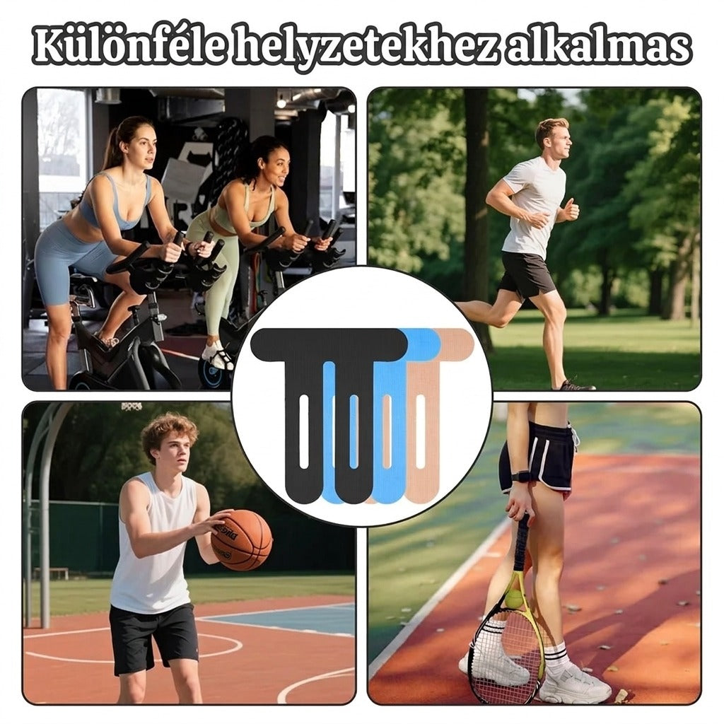 Térdzalag különféle helyzetekhez, sportokhoz és tevékenységekhez alkalmas