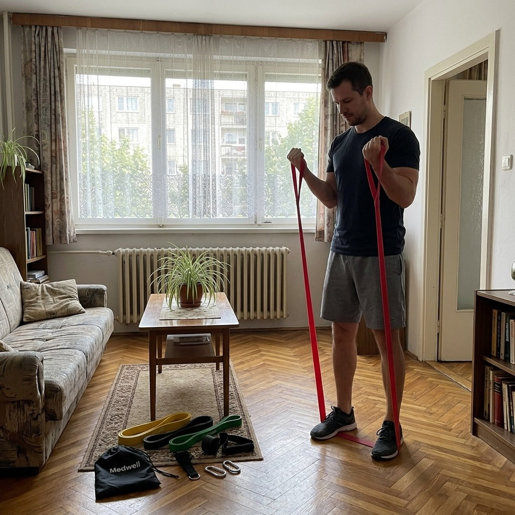 10 darabos gumiszalag szett húzópántokkal - a mindennapokban