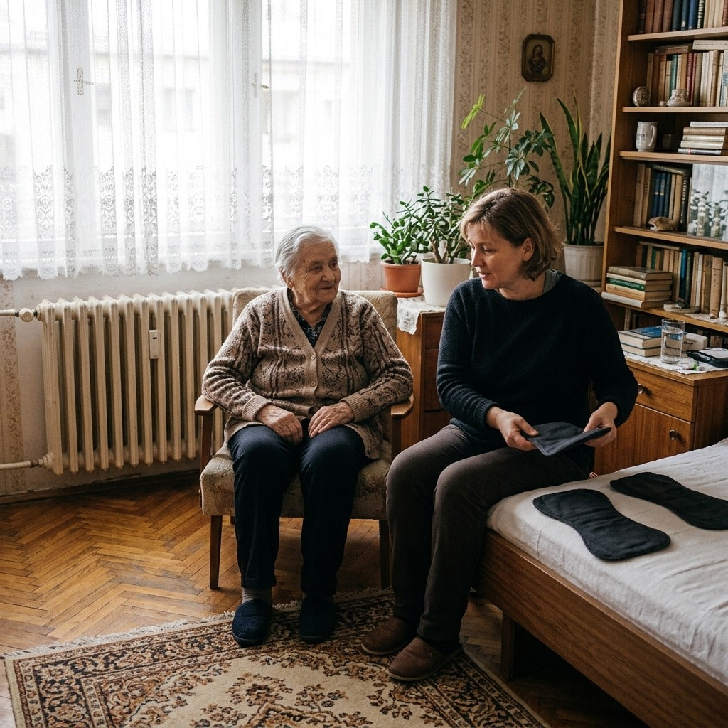 2 db-os mosható, ötrétegű felnőttpelenka - a mindennapokban
