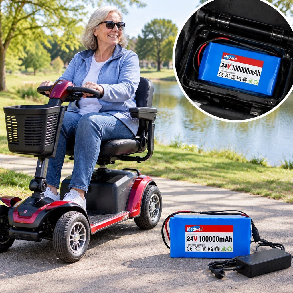 24V 100Ah Rechargeable Mobility Battery Pack - in everyday life