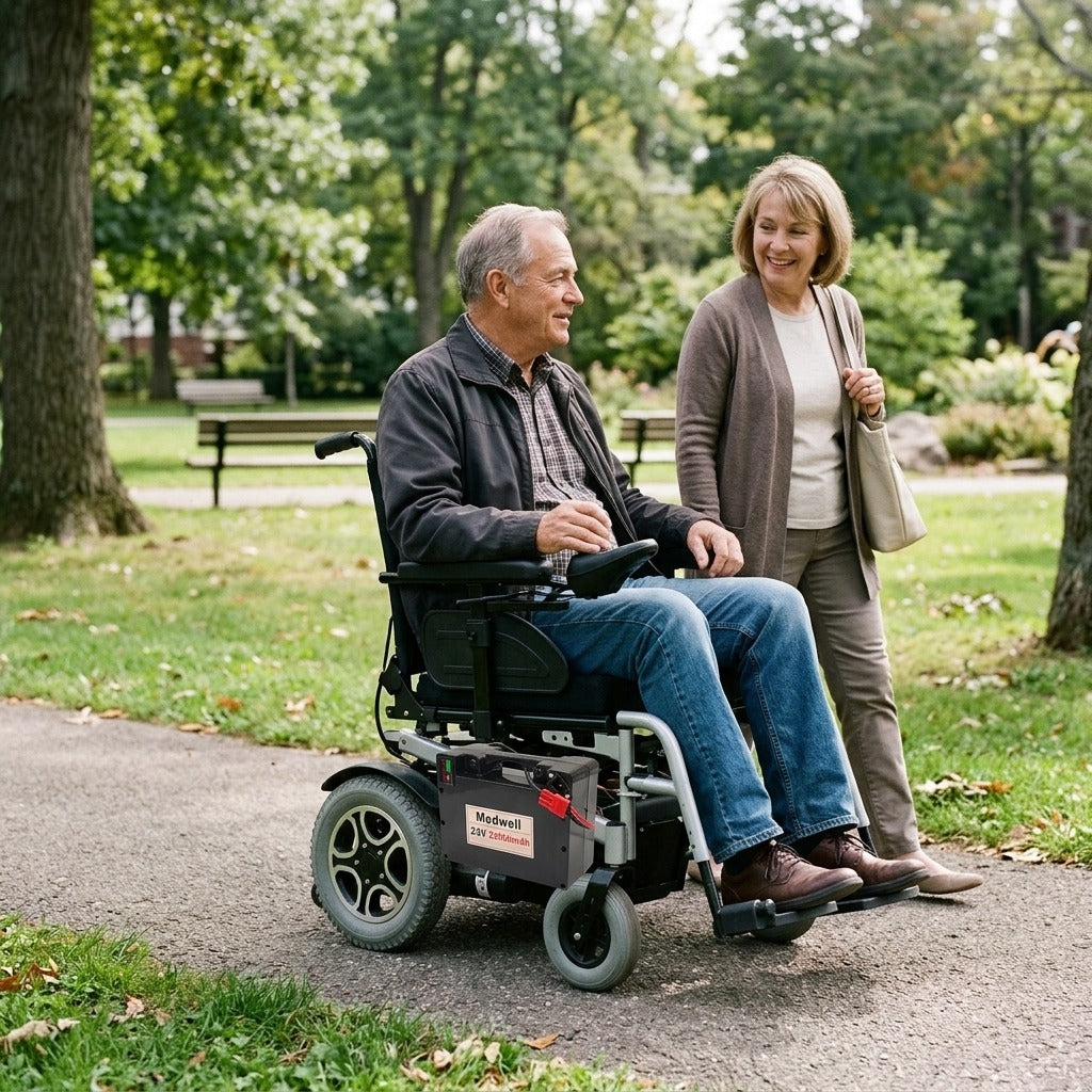 24V 22000mAh Lithium Battery for Electric Wheelchairs and Scooters - in everyday life
