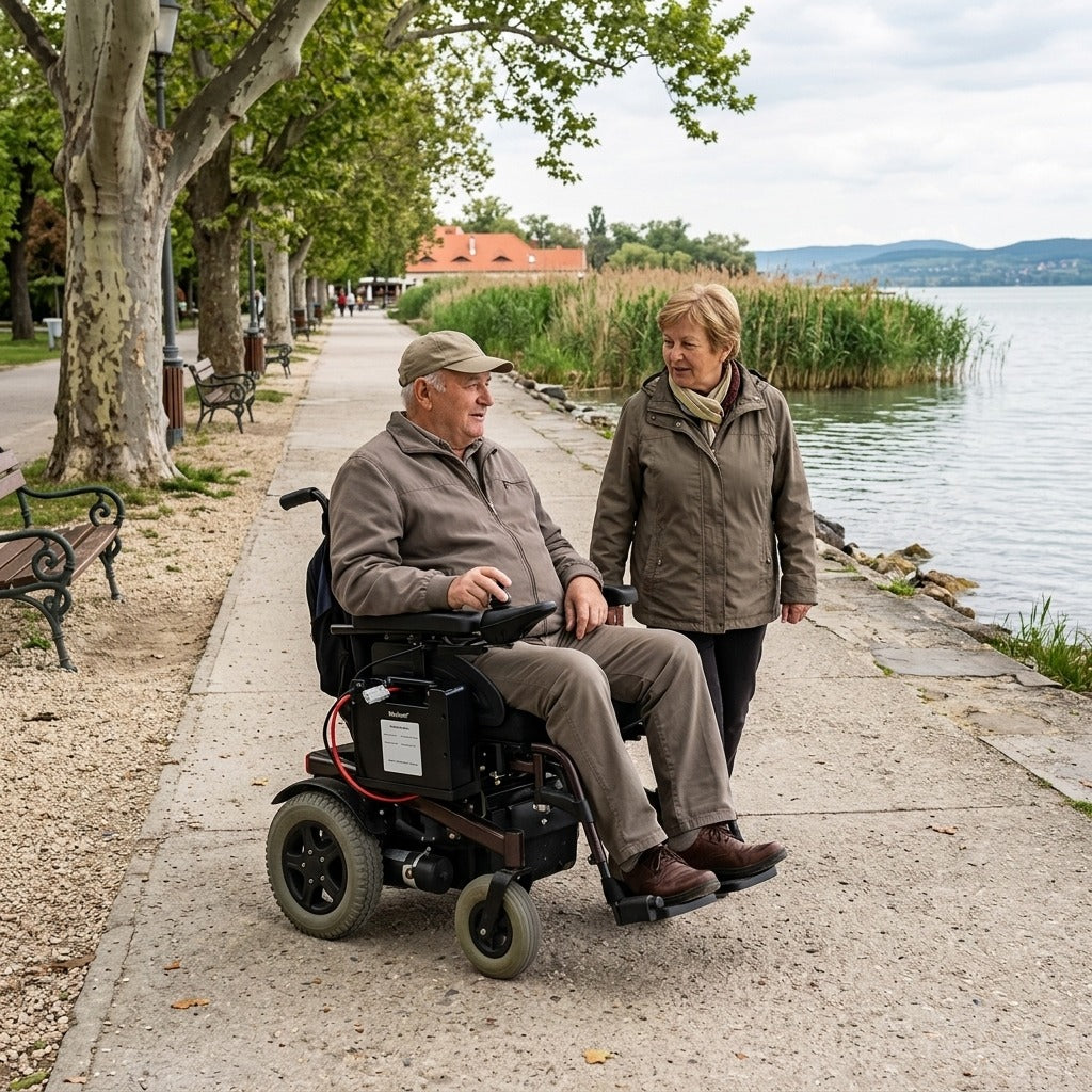 24V 30Ah kerekesszék-akkumulátor töltővel - a mindennapokban