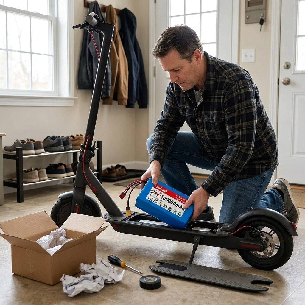 24V Battery for Scooter and Wheelchair - at home