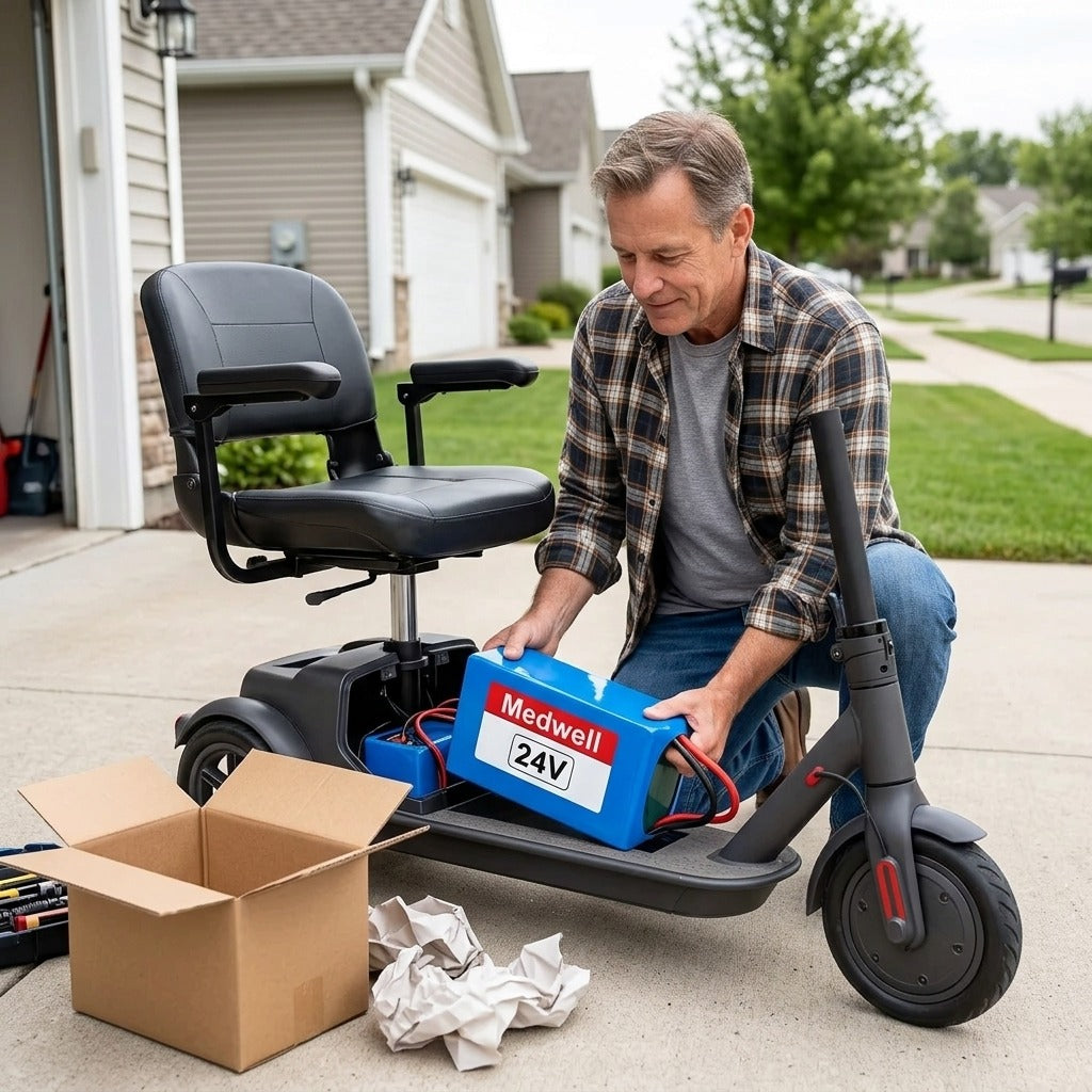 24V Battery for Scooter and Wheelchair - in everyday life