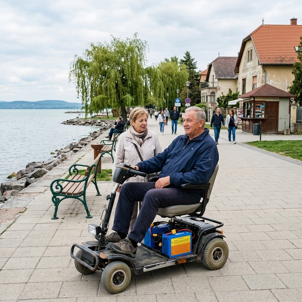 24V-os újratölthető akkumulátor kerekesszékhez és robogóhoz - a mindennapokban