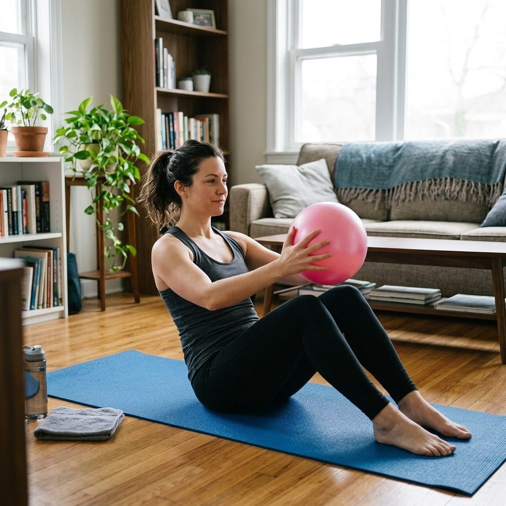 25 cm Mini Exercise Ball for Yoga and Pilates - in everyday life