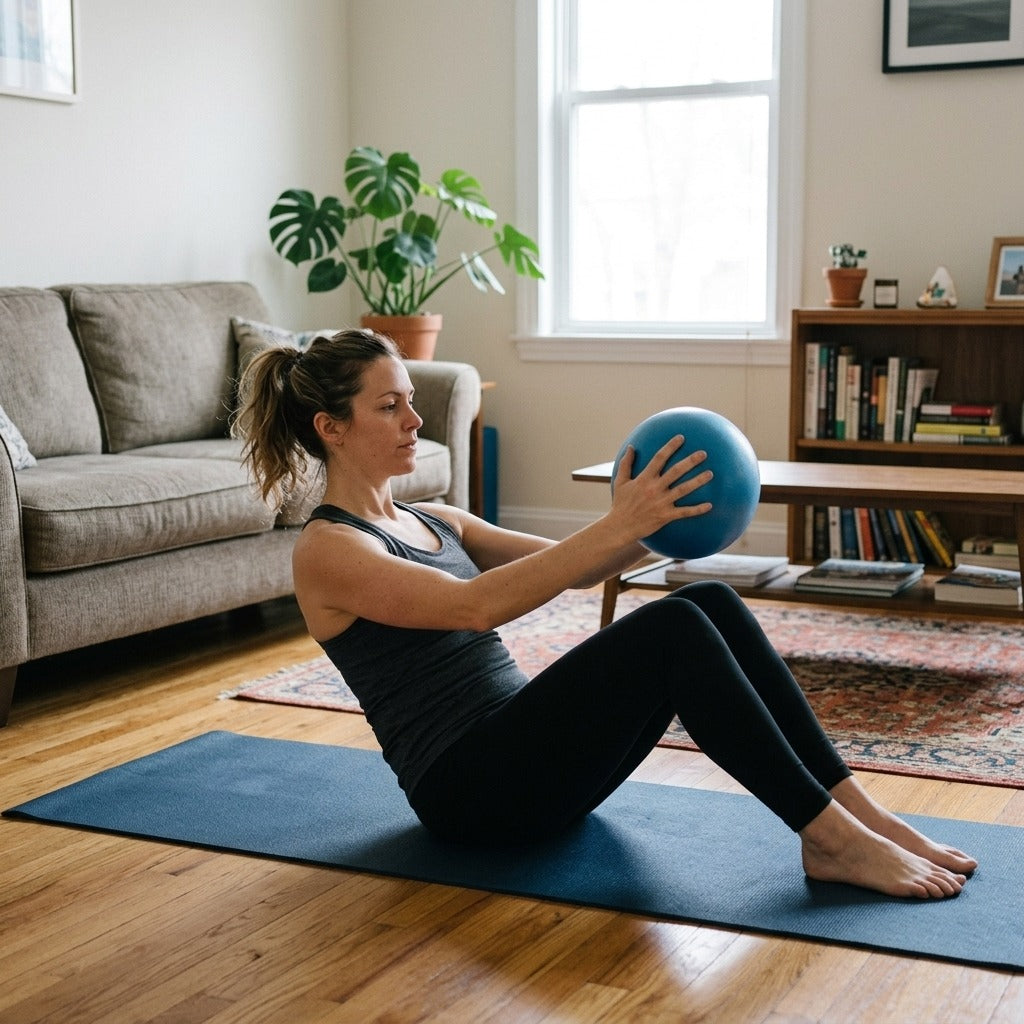 25 cm Yoga Ball for Pilates, Fitness and Core Balance - at home