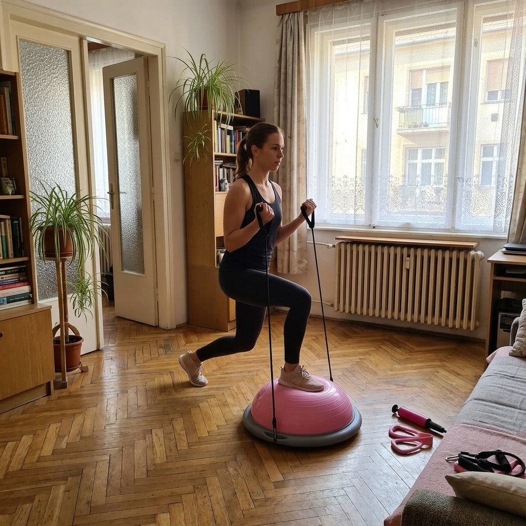 26-inch felfújható félgömb egyensúlylabda pumpával - otthon