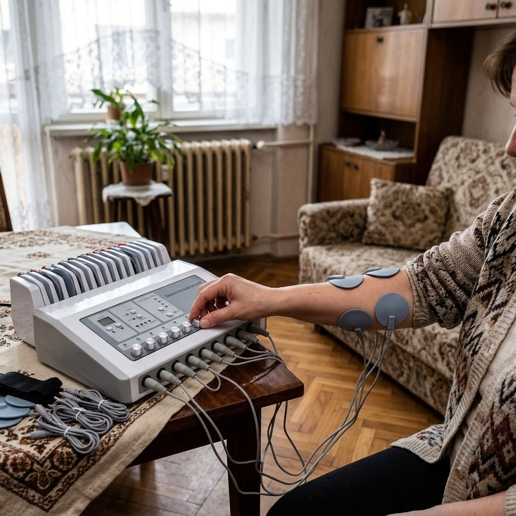 3 az 1-ben elektromos izomstimulátor - használat közben