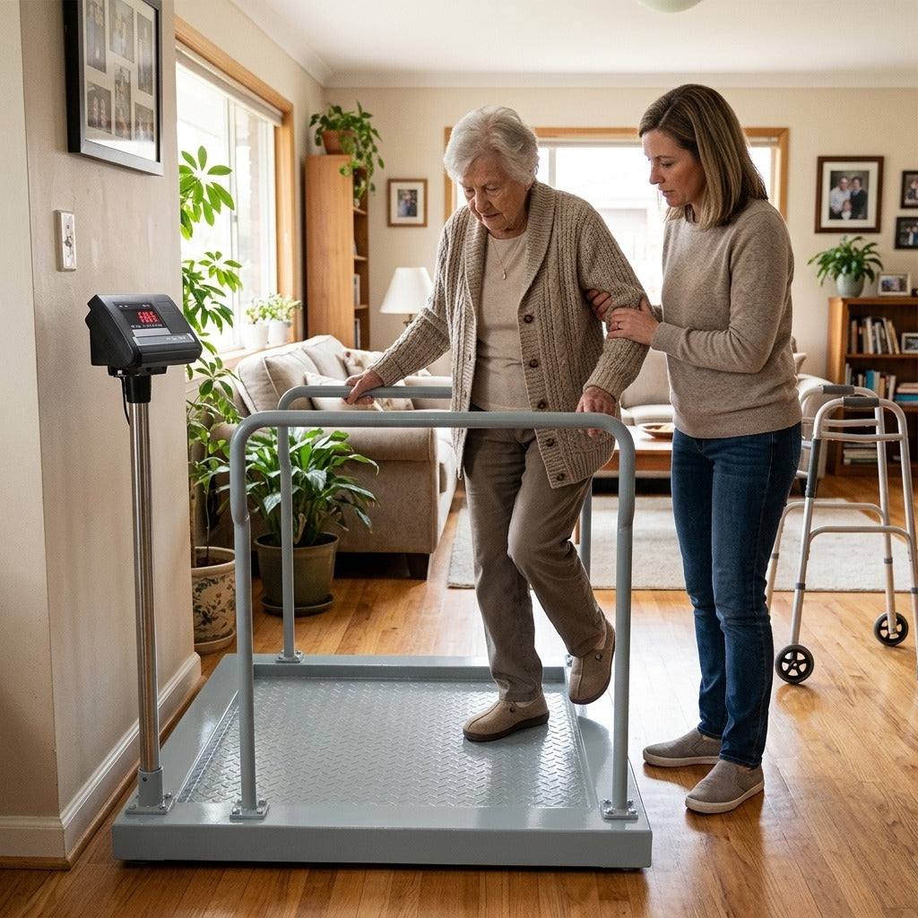 300 Kg Digital Seated Weighing Chair Scale for Patients - at home