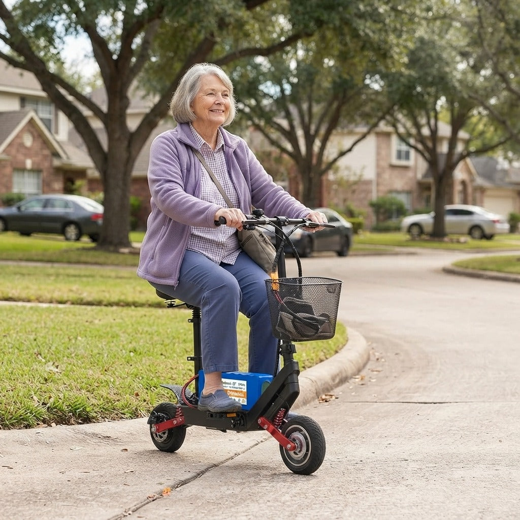 36V 100Ah Lithium-Ion Mobility Scooter Battery - in everyday life