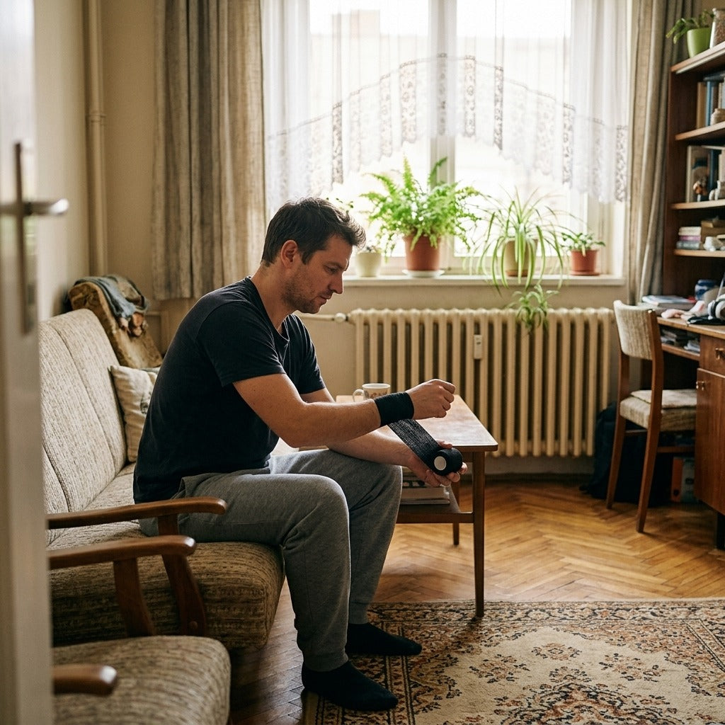 4.8m-es öntapadó sportbandázs, 18 színben - otthon
