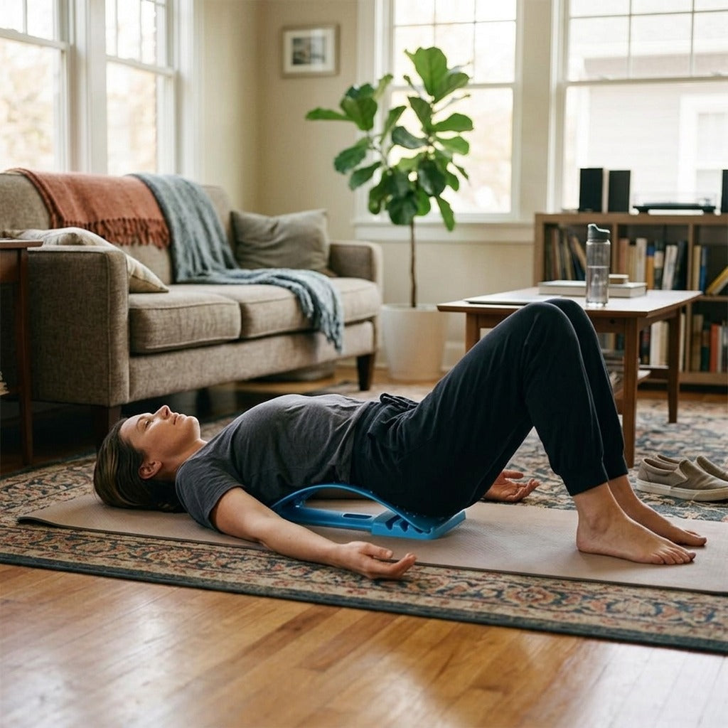 4-Level Back Stretcher for Home Use - at home