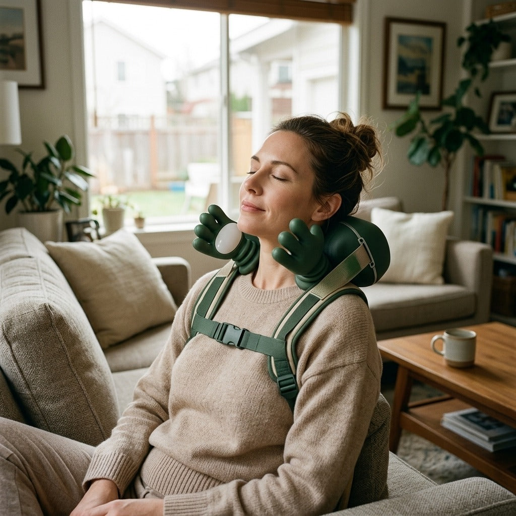 4D Kneading Neck and Shoulder Massager - in everyday life