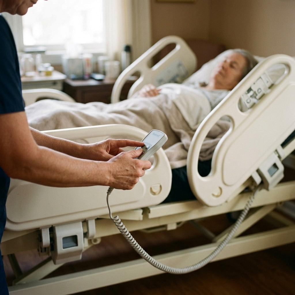 5-Function Electric Hospital Bed - in use