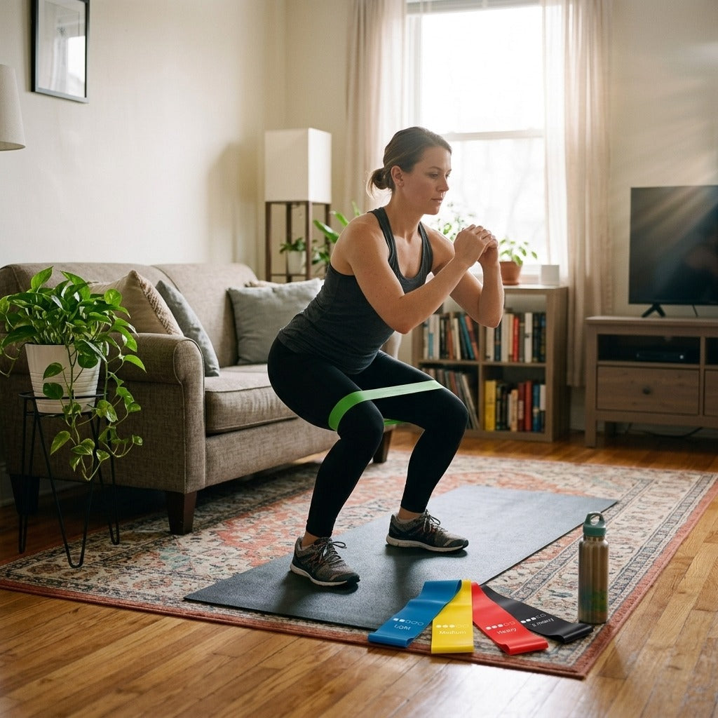 5-Level Elastic Resistance Bands Set - at home