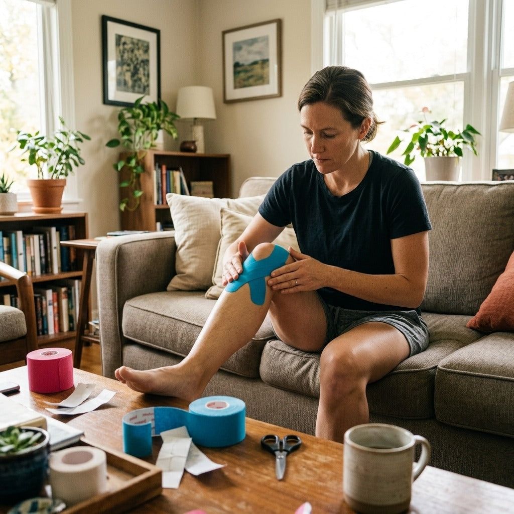 5 m Cotton Kinesiology Tape for Sports and Daily Use - at home