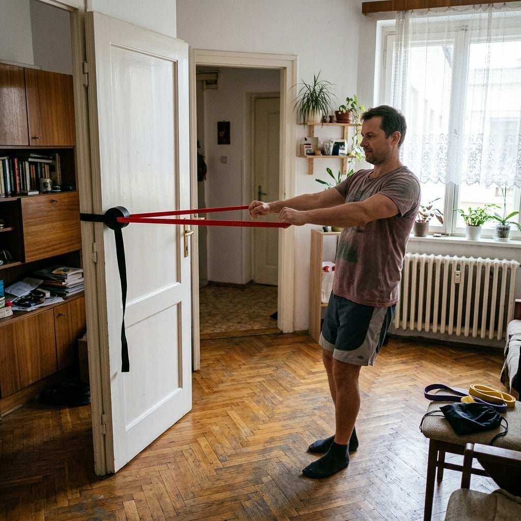 5 részes ellenállásos szalagkészlet ajtórögzítővel - a mindennapokban