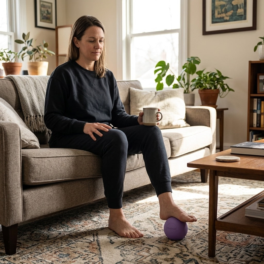 65 mm Massage Ball for Foot, Back and Shoulder - at home