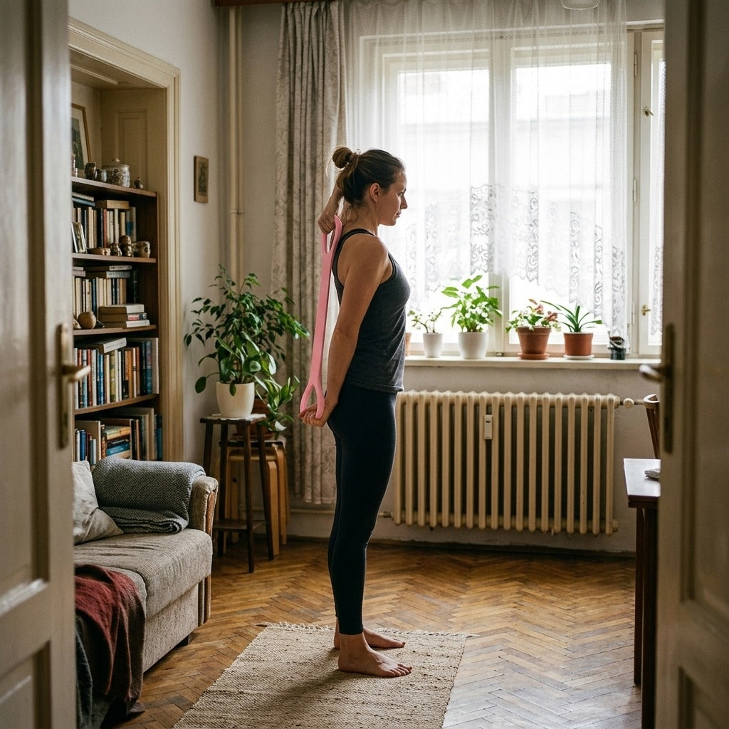 8-as alakú váll- és hátnyújtó szalag - otthon