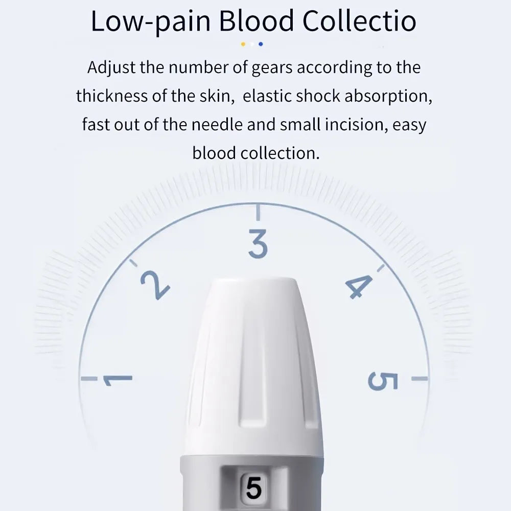 Blood Glucose Monitor Kit with Test Strips and Lancets