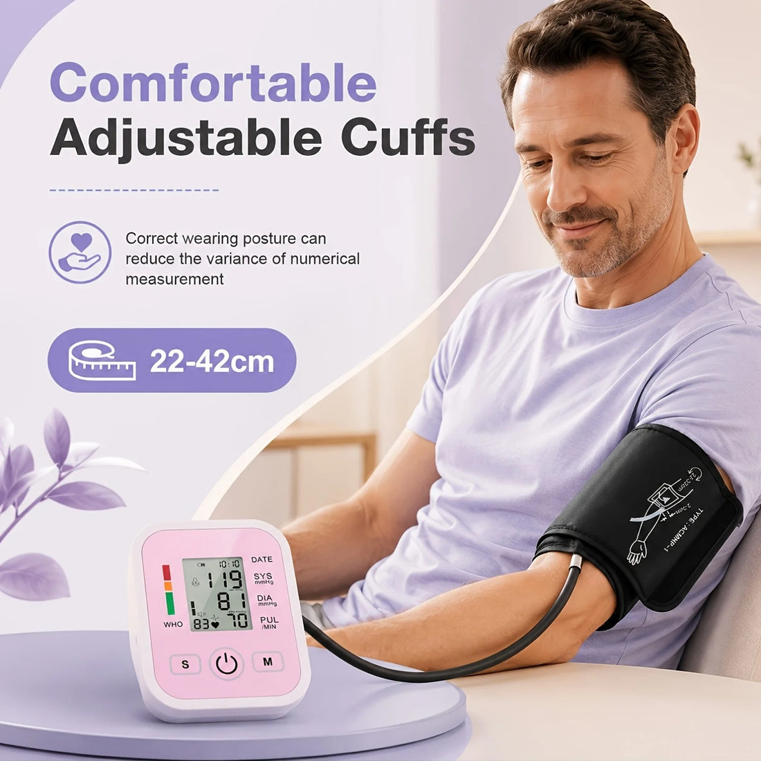 Digital Arm Blood Pressure Monitor with Data Storage