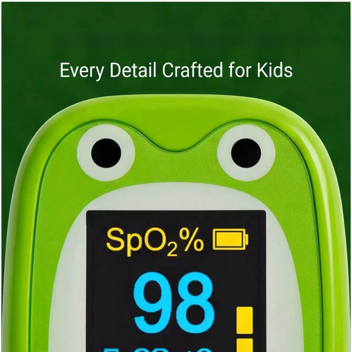 Fingertip Pulse Oximeter with HD LED Display, Child Cartoon Design