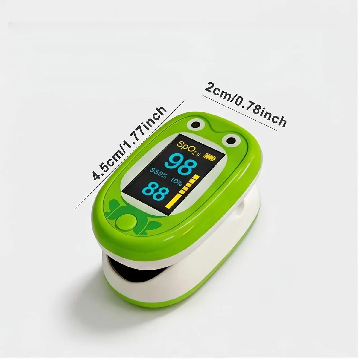 Fingertip Pulse Oximeter with HD LED Display, Child Cartoon Design