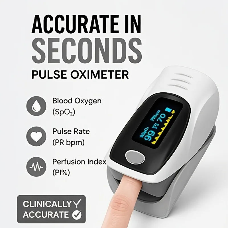 Fingertip Pulse Oximeter with Color Screen