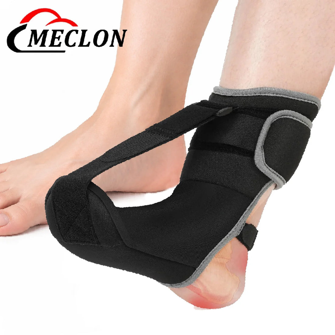 Adjustable Foot Drop Support Strap with Splint