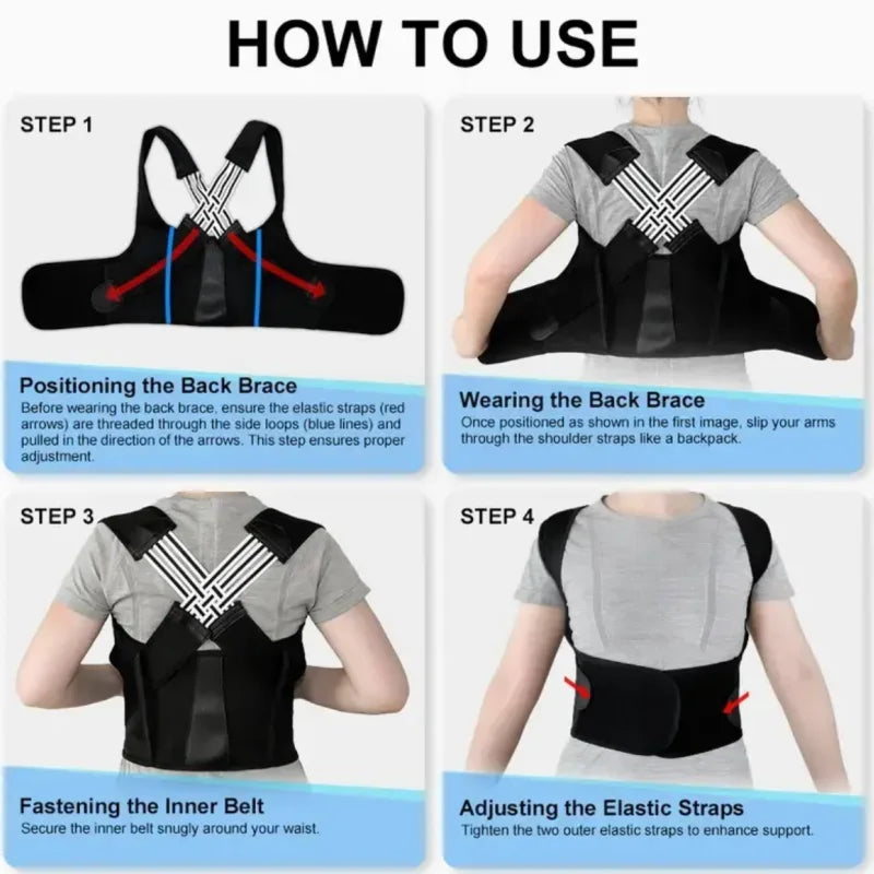 Adjustable Posture Corrector for Daily Use