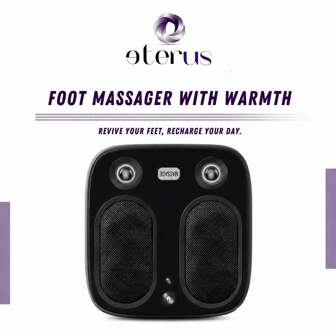 Electric Foot Massager with Mild Heat and Vibration