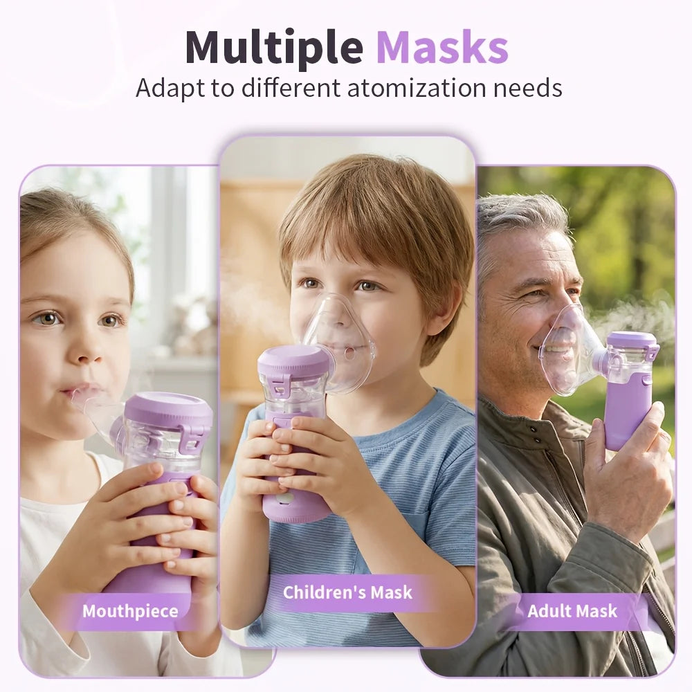 Portable Mesh Nebulizer with Adult and Child Accessories
