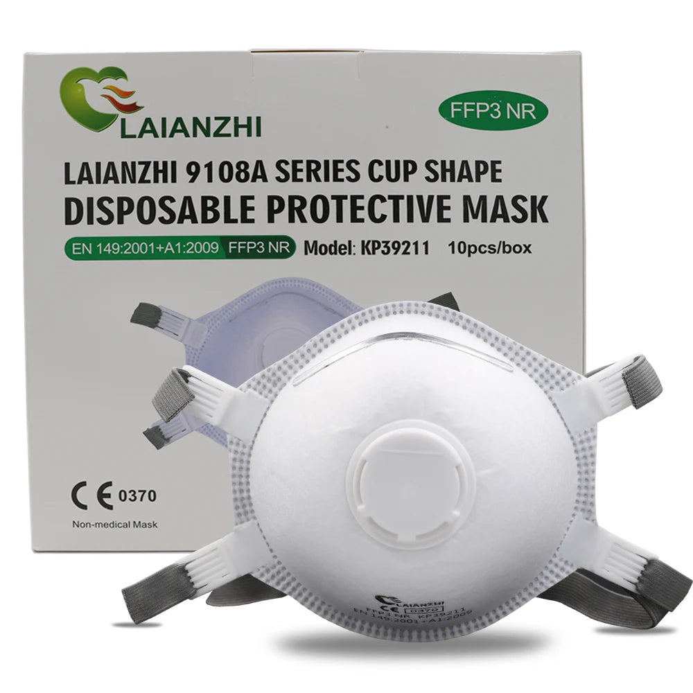Adult FFP3 Disposable Cup Masks, 10 Pack