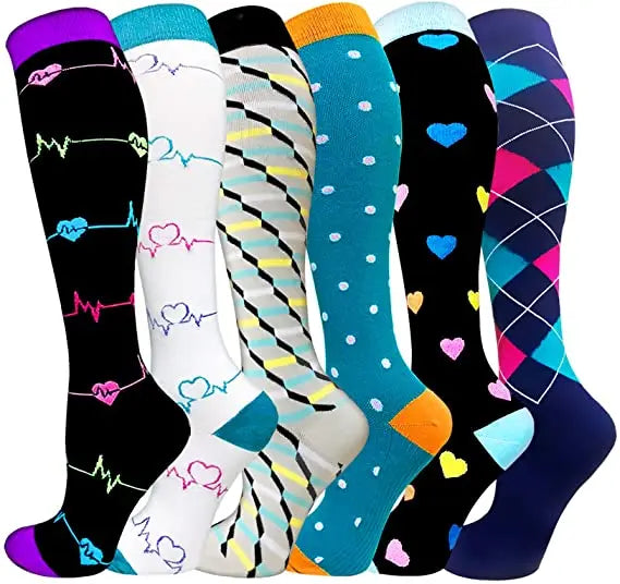 Unisex Knee-High Compression Socks 20–30 mmHg