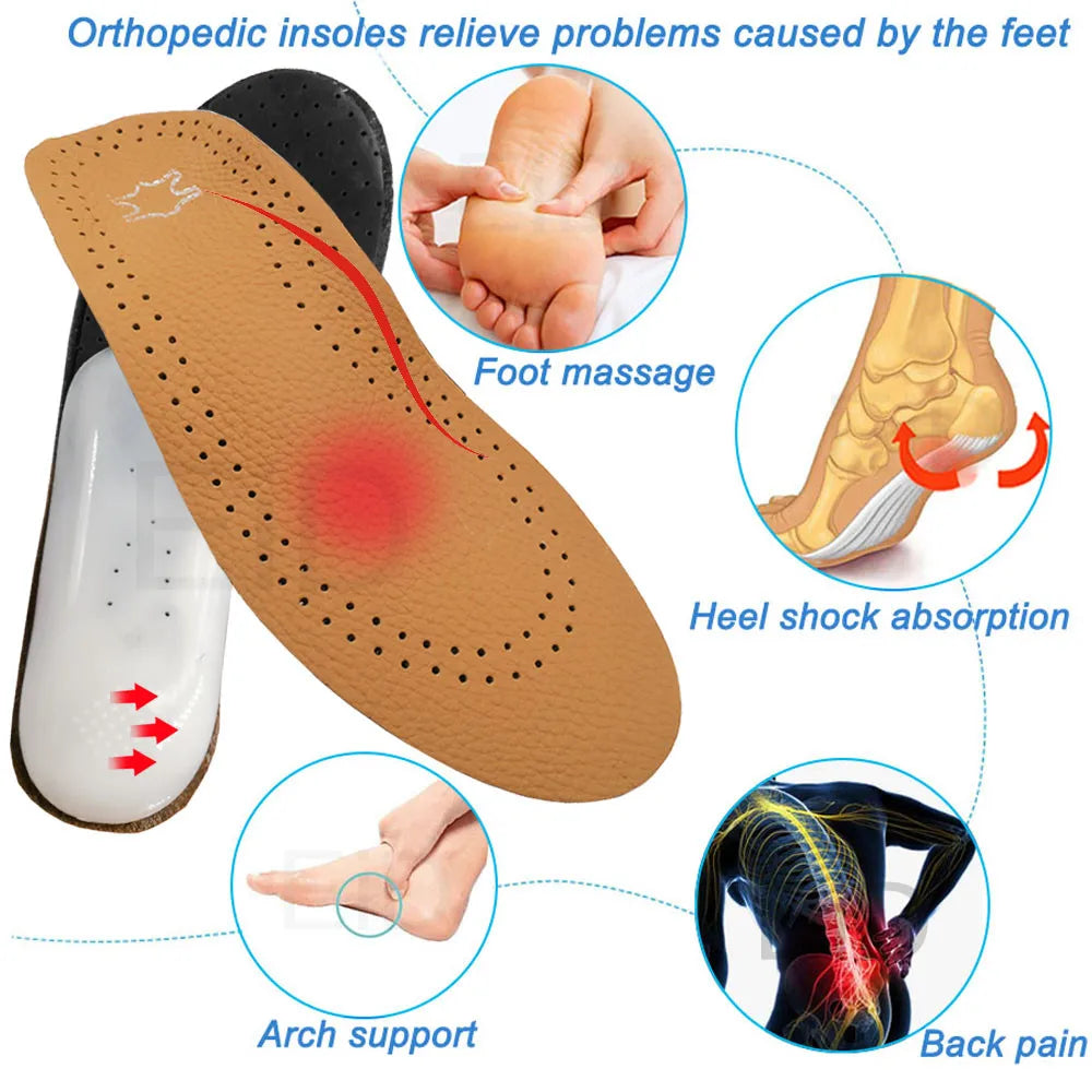 Leather Arch Support Insoles for Kids