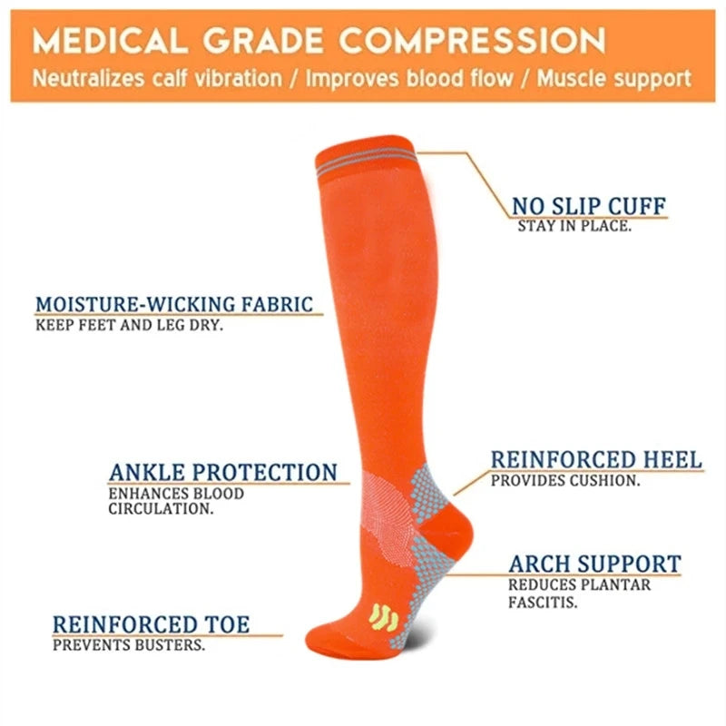 Middle-Calf Compression Socks, 20–30 mmHg