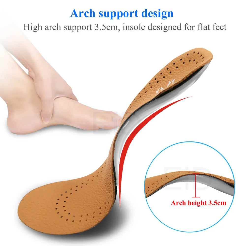 Leather Arch Support Insoles for Kids