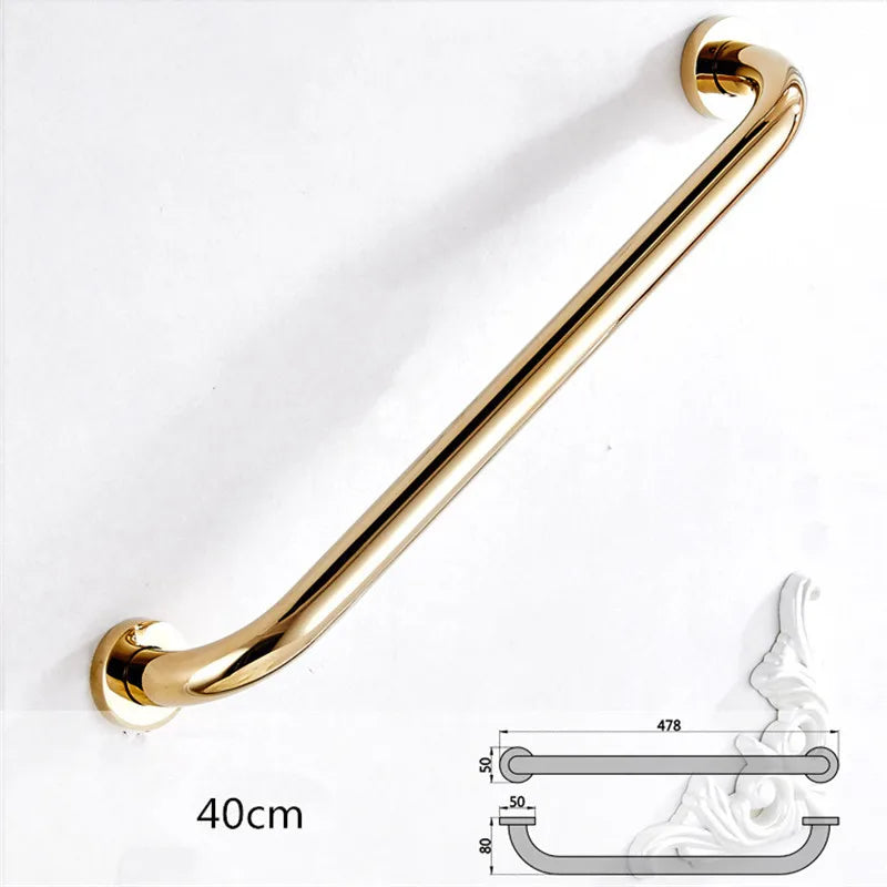 Copper Bathroom Grab Bar, 30–50 cm