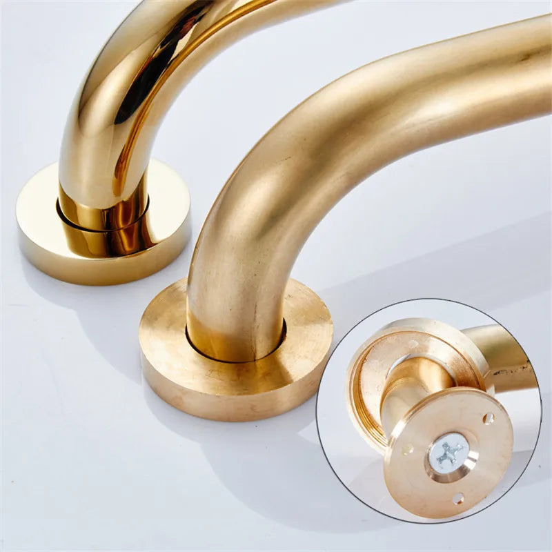 Copper Bathroom Grab Bar, 30–50 cm